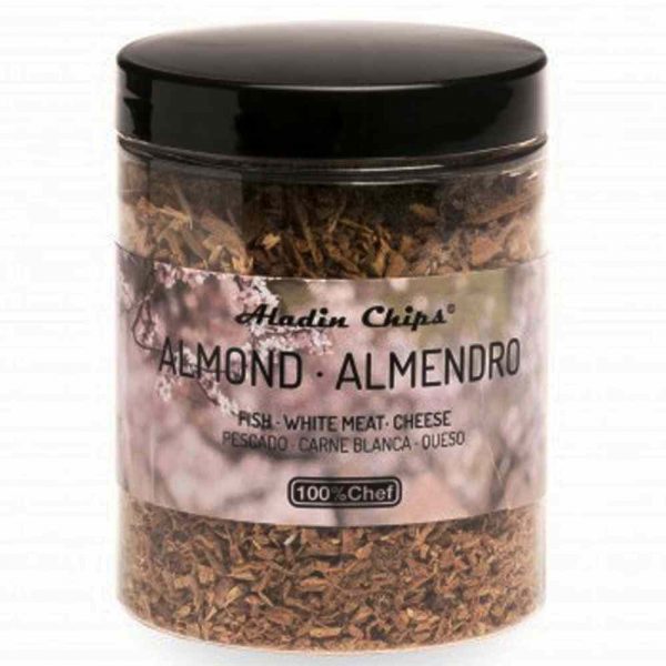 Snack premium ALADÍN CHIPS de amêndoa da Madeira 80g - Delicie-se com crocância e sabor excecionais, compre agora online!