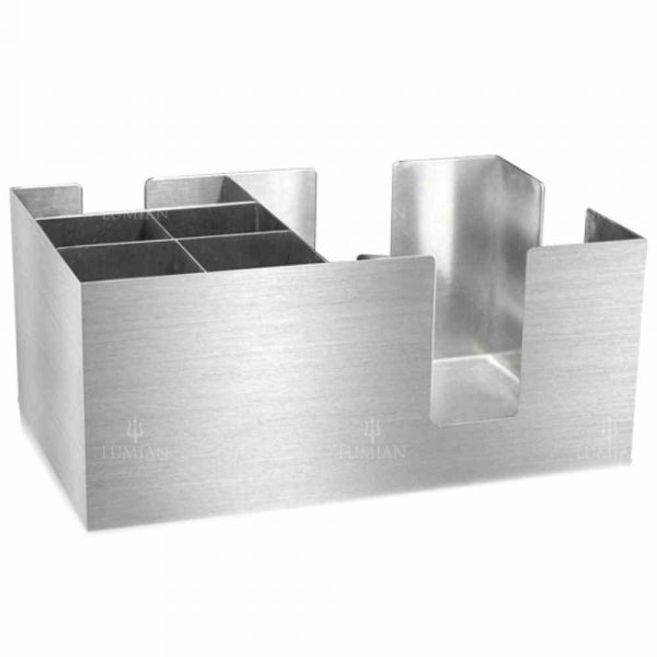 Organize e embeleze o seu espaço com o elegante Bar Caddy Inox Angelia. O toque de requinte que faltava na sua decoração!