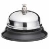 Campainha elegante em prateado e preto de 7.5cm - Adicione estilo à sua casa com esta campainha de alta qualidade. Ideal para encomendar online!