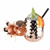 Copie de ananás de 45,5cl em cobre com palhinha para um toque sofisticado. Ideal para bebidas refrescantes. Compre online agora!