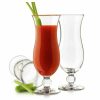 Copos de vidro transparente para bebidas, capacidade de 44cl, modelo Hurricane Squall da marca Libbey. Ideal para servir cocktails com estilo.