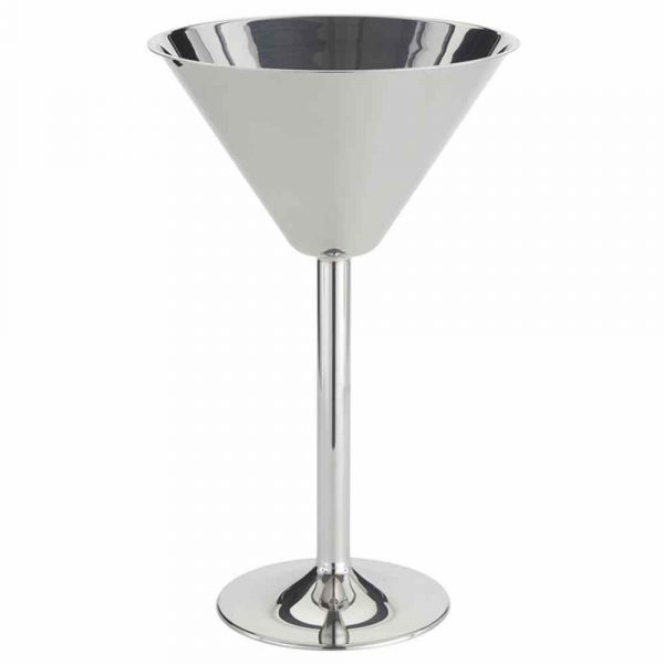 Copos de Martini em Inox de Serviço 40cl - Luxo e Elegância para Cocktail Hour em Casa. Compre Agora!