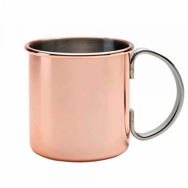 Caneca Cobre 480ml - Design elegante em cobre para desfrutar das suas bebidas favoritas. Adquira já a sua caneca de alta qualidade!