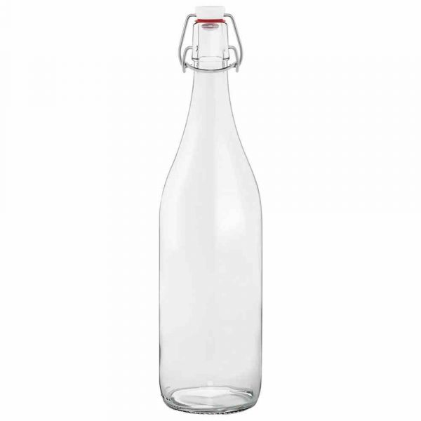 Frascos de Vidro com Tampa Oscilante 1L - Armazene alimentos de forma prática e elegante. Ideal para sua cozinha. Compre já!