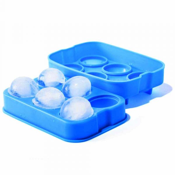 Molde de silicone para gelo em forma de bola, dimensões 180x125mm. Produto de alta qualidade para fazer cubos de gelo perfeitos. Ideal para festas e eventos.