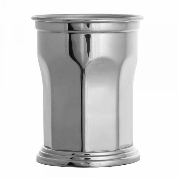 Copos octogonais de aço inoxidável de alta qualidade com capacidade de 39cl - elegância e durabilidade. Perfeitos para qualquer ocasião!