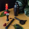 Conjunto elegante de barra em preto fosco para uma decoração moderna. Transforme o seu espaço com este kit premium. Compre online agora!