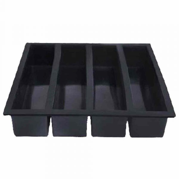 Forma de Silicone 4 Cavidades 13x3cm para Gel, Utensílio de Cozinha de Alta Qualidade