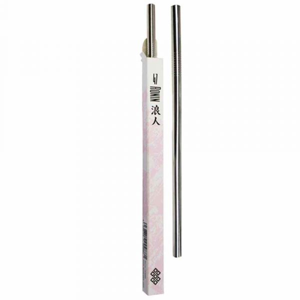 Palhinha inox de 21,5cm em aço inoxidável de qualidade premium para bebidas. Ideal para drinks e cocktails. Compre online agora!