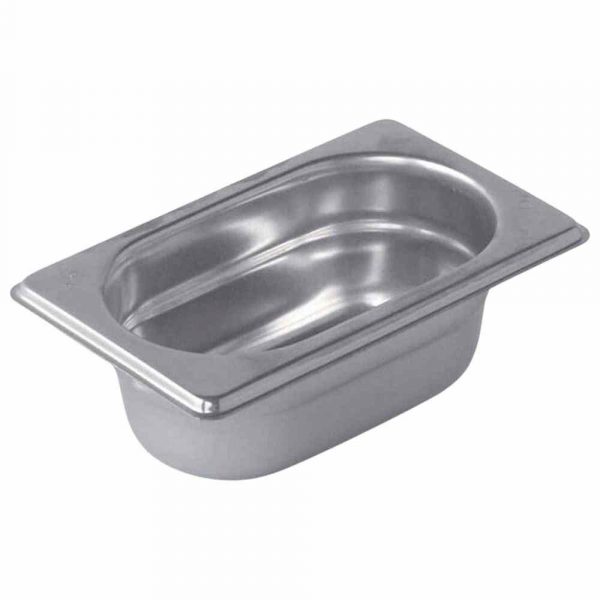 Recipiente Gastronorm Inox 1/9 65 mm - Armazene alimentos com precisão e qualidade neste recipiente gastronorm de aço inoxidável. Ideal para a sua cozinha profissional!