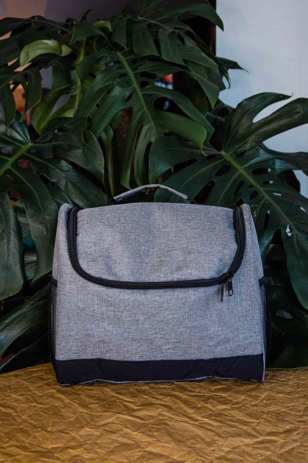 Saco de ferramentas para barman cinzento - Conjunto profissional de barman em elegante cinzento para preparar cocktails incríveis. Ideal para profissionais e entusiastas. Compre já!