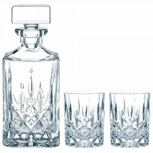 Conjunto de 3 peças para serviço de whisky Noblesse, elegante e funcional para apreciar a sua bebida favorita. Compre online agora!