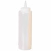 Garrafa Squeeze Média Transparente de 355ml, Ø5,6cm - Ideal para se manter hidratado com estilo. Perfeita para levar para todo o lado!