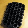 Tabuleiro de silicone para gelo em forma de favo de mel - Acessório de alta qualidade para fazer gelo de maneira original e prática.